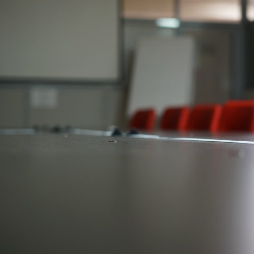 Empty office, empty room, empty chairs